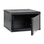 AEONS 6U Professional Wall Mount Network Server Cabinet Enclosure 19-Inch Server Network Rack Black