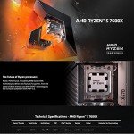 INLAND MSI PRO B650-P WiFi Motherboard with AMD Ryzen 5 7600X 6-Core Desktop Processor (AMD AM5, ATX, DDR5, PCIe 4.0)