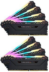 Corsair VENGEANCE RGB PRO 256 GB (8 x 32 GB) DDR4 3200 (PC4-25600) C16 Desktop Speicher, Schwarz