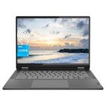 Lenovo IdeaPad Flex 5i Chromebook Plus 2-in-1 Laptop, 14" WUXGA Touchscreen, Intel 6-Core i3-1315U, 8GB RAM, 128GB eMMC + 256GB SD Card, Intel UHD Graphics, Wi-Fi 6, Backlit Keyboard, Chrome OS