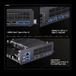MINISFORUM BD795i SE Mini ITX Motherboard, AMD Ryzen 9 7945HX, 16 C/32 T,Up to 5.4 GHz,PCIe 5.0 x16 Slot, Dual PCIe4.0 M.2 Support, DDR5,8K Triple Output with HDMI/DP/USB-C, RJ45 2.5G, USB 3.2 Gen 2