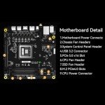 MINISFORUM BD795i SE Mini ITX Motherboard, AMD Ryzen 9 7945HX, 16 C/32 T,Up to 5.4 GHz,PCIe 5.0 x16 Slot, Dual PCIe4.0 M.2 Support, DDR5,8K Triple Output with HDMI/DP/USB-C, RJ45 2.5G, USB 3.2 Gen 2