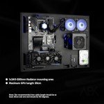 ABK Design, Wall Computer Case - Wall Mount Computer Case - Gaming PC Case - Wall Mount ATX Case - Wall PC Case for PC Gaming - Computer Cases for PC Computer - Pc Case
