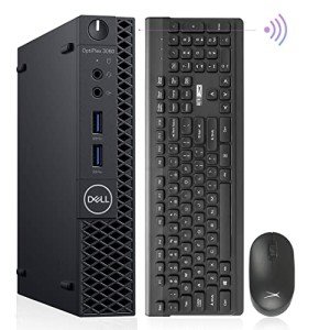 Dell Mini PC Windows 11 Micro Computer OptiPlex 3060 Desktop,i7-8700T 16GB Ram 256GB M.2 NVMe M.2 SSD,AX210 Built-WiFi 6E,HDMI Dual Monitor Support,Wireless Keyboard Mouse (Renewed)