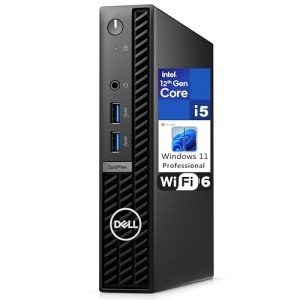 Dell OptiPlex 7000 7010 MFF 1.2L Micro Form Factor Business Desktop Computer, Intel Hexa-Core i5-12500T (Beat i7-11700T), 16GB DDR4 RAM, 512GB PCIe SSD, WiFi 6, Bluetooth, Windows 11 Pro (Renewed)