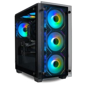 Stratos Micro Business Desktop - Intel 12 Core i7-12700K Processor, 64GB DDR5 RAM, 2TB Gen4 NVMe SSD, WiFi, Intel UHD 770 Graphics, Windows 11 Pro - RGB Professional Computer