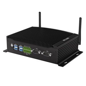 HISTTON Fanless Industrial PC, Mini Computer Core i7-10810U, DDR4 16GB RAM 512GB M.2 SSD, Micro PC with 2 RS232/485 COM, Dual HD+DP 4K Triple Display, 2 LAN, GPIO, WiFi, BT4.2, Mini PC Windows 11 Pro