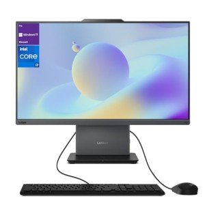 Lenovo ThinkCentre All-in-One Desktop Computer, 23.8” FHD Micro-Edge Display, 13th Gen Intel i7-13620H, 32GB DDR5 SODIMM, 1TB SSD, Webcam, HDMI, RJ-45, Wired Keyboard & Mouse, Wi-Fi 6, Windows 11 Pro