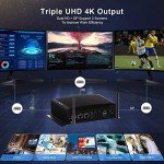 HISTTON Fanless Industrial PC, Mini Computer Core i7-10810U, DDR4 16GB RAM 512GB M.2 SSD, Micro PC with 2 RS232/485 COM, Dual HD+DP 4K Triple Display, 2 LAN, GPIO, WiFi, BT4.2, Mini PC Windows 11 Pro