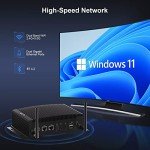 HISTTON Fanless Industrial PC, Mini Computer Core i7-10810U, DDR4 16GB RAM 512GB M.2 SSD, Micro PC with 2 RS232/485 COM, Dual HD+DP 4K Triple Display, 2 LAN, GPIO, WiFi, BT4.2, Mini PC Windows 11 Pro