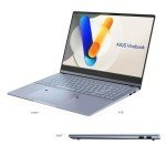 ASUS Vivobook S 15 S5506MA Laptop 2024, 15.6"" 3K, Intel Ultra 7 155H 16-Core, ARC Graphics, 16GB 1TB SSD, Backlit Keyboard, Thunderbolt 4, Wi-Fi 6E, Card Reader, Win11 Home, COU 32GB USB, Mist Blue