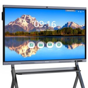 Dornium 65-Inch Smart Board for Classroom, Office Hybrid Work, Interactive 4K Touchscreen Digital Whiteboard with AI Camera 8 Array Mics, Octa-Core Processor, 8GB RAM + 128GB Storage, Android 13 OS