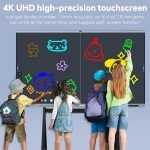 Dornium 65-Inch Smart Board for Classroom, Office Hybrid Work, Interactive 4K Touchscreen Digital Whiteboard with AI Camera 8 Array Mics, Octa-Core Processor, 8GB RAM + 128GB Storage, Android 13 OS