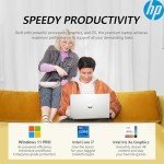 HP 2025 Flagship 15.6" FHD Touchscreen Laptop, 10-Core Intel i7 Processor, 16GB RAM, 1TB Storage (500GB SSD + 500GB Ext), Iris Xe Graphic WiFi, HubxcelAccessory, Win 11 Pro w/Lifetime Microsoft Office