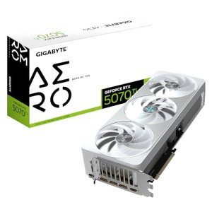 Gigabyte GeForce RTX 5070 Ti AERO OC 16G Graphics Card - 16GB GDDR7, 256bit, PCI-E 5.0, 2588 MHz Core Clock, 3 x DP 2.1a, 1 x HDMI 2.1b, NVIDIA DLSS 4, GV-N507TAERO OC-16GD