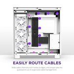 NZXT H9 Elite Dual-Chamber ATX Mid-Tower PC Gaming Case – Includes 3 x 120mm F120 RGB Duo Fans with Controller– Glass Front, Top & Side Panels 360mm Radiator Support Cable Management White
