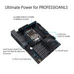 ASUS Pro WS W790-ACE Intel LGA 4677 CEB Motherboard,5xPCIe 5.0x16 Slots,DDR5 R-DIMM,10G & 2.5GLAN,USB 3.2 Gen 2x2 Type-C,BMC Header, ACCE