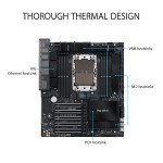 ASUS Pro WS W790-ACE Intel LGA 4677 CEB Motherboard,5xPCIe 5.0x16 Slots,DDR5 R-DIMM,10G & 2.5GLAN,USB 3.2 Gen 2x2 Type-C,BMC Header, ACCE