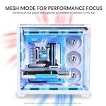 Lian Li O11Vision Compact White-Steel-Tempered Glass ATX Mid Tower Computer Case-Back Connect Support-O11VPW