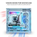 Lian Li O11Vision Compact White-Steel-Tempered Glass ATX Mid Tower Computer Case-Back Connect Support-O11VPW