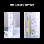 Lian Li O11Vision Compact White-Steel-Tempered Glass ATX Mid Tower Computer Case-Back Connect Support-O11VPW