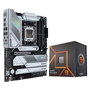 MICRO CENTER AMD Ryzen 9 7900X 12-Core 24-Thread Unlocked Desktop Processor with ASUS Prime X670E-PRO WiFi Socket AM5 ATX Motherboard