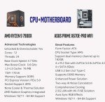 MICRO CENTER AMD Ryzen 9 7900X 12-Core 24-Thread Unlocked Desktop Processor with ASUS Prime X670E-PRO WiFi Socket AM5 ATX Motherboard