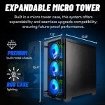 Stratos Micro Gaming Desktop - AMD Ryzen 5, RGB