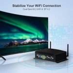 WEIDIAN Mini PC Fanless Industrial Win 11 Pro PC Core i7 10810U 16GB RAM 512GB SSD Mini Desktop Computer GPIO, 4K 2HD+DP, 2LAN, 2COM RS232/422/485, 6USB WiFi&BT RAID Wake On LAN Auto Power On