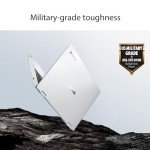 ASUS Chromebook Flip CX1 Convertible Laptop, 14" FHD NanoEdge 360-degree Touchscreen, Intel Celeron N4500 Processor, 128GB eMMC Storage, 8GB RAM, ChromeOS, Transparent Silver, CX1400FKA-AS88FT
