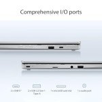 ASUS Chromebook Flip CX1 Convertible Laptop, 14" FHD NanoEdge 360-degree Touchscreen, Intel Celeron N4500 Processor, 128GB eMMC Storage, 8GB RAM, ChromeOS, Transparent Silver, CX1400FKA-AS88FT