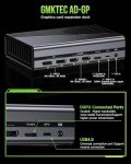 GMKtec AD-GP1 External GPU Docking Station, eGPU Enclosure with AMD Radeon 7600M XT GPU Graphics Card, HDMI2.1, DisplayPort2.0, Oculink, USB4, eGPU Dock for Mini PC Laptop Notebook Game Console