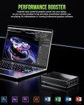 GMKtec AD-GP1 External GPU Docking Station, eGPU Enclosure with AMD Radeon 7600M XT GPU Graphics Card, HDMI2.1, DisplayPort2.0, Oculink, USB4, eGPU Dock for Mini PC Laptop Notebook Game Console