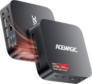 ACEMAGICIAN AMD Mini PC Ryzen 7430U, Mini Gaming PC 32GB DDR4 512GB SSD, Mini Computers Micro Desktop PC Support 4K Triple Display/WiFi6/BT5.2 for Gaming/Office/Home