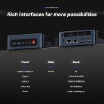 BOSGAME M4 Mini PC, AMD Ryzen 7 8745HS Gaming PC, 32GB DDR5, 1TB PCle4.0 SSD, 4K Triple Display & USB4 & Oculink, Dual 2.5G LAN & Wi-Fi 6E & BT5.2, Micro Desktop Computers for Gaming, Office, Design