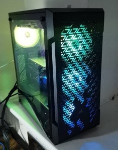 Gaming PC AMD 5 3.6GHz Radeon 6600xt 32GB RAM 750W PSU water cooled CPU