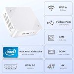 NIMO Mini PC Desktop, 16GB RAM 1TB SSD 12th Gen N100(Beat i3 1115G4) Mini Desktop Computers with USB3.2 BT5.2 WiFi 6, 4K Triple-Monitor Display Micro Computer for Student Home