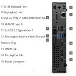 Dell OptiPlex 7020 MFF Micro Form Factor Mini Business Desktop Computer, 14th Gen Intel 14-Core i5-14500T (Beat i7-13700T), 16GB DDR5 RAM, 512GB PCIe SSD, WiFi 6E, 2 DisplayPorts + HDMI, Win 11 Pro