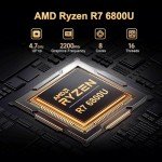 Beelink Mini PC SER5 Max 6800U AMD Ryzen R7 (Up to 4.7GHz) 24GB LPDDR5 500GB PCle4.0 SSD Mini Desktop Computer, 1000Mbps LAN, Wifi6/BT5.2,HDMI/DP/Type-c/4K Triple Display Micro PC