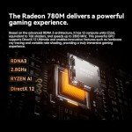 MINISFORUM UM890 Pro Mini PC Ryzen 9 8945HS (up to 5.2GHz) Desktop Computer 64GB RAM DDR5 5600MHz &1TB PCIe 4.0 SSD, Cculink Mini PC Quad Display HDMI/DP1.4/USB-C, AMD Radeon 780M/Dual LAN 2.5G