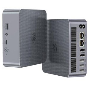 Beelink EQi12 Mini PC, Intel Core i5 12450H(8C/12T, Up to 4.4GHz), 24GB LPDDR5 5200MHz 1TB PCle4.0 SSD, Mini Computer Dual HDMI Display 4K, Dual Gigabit LAN, WiFi6/BT5.2/Office Micro PC