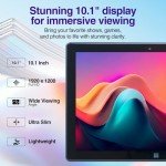 Fusion5 10.1" Windows 11 Professional Tablet PC - Ultra Slim Full HD Windows Tablet Computer - 8GB RAM, 256GB M.2 SSD, 10 Inch Display, 5G WiFi, Intel Quad-Core CPU, USB 3.0, Micro HDMI, Dual Cameras