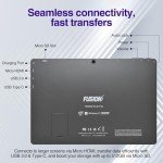 Fusion5 10.1" Windows 11 Professional Tablet PC - Ultra Slim Full HD Windows Tablet Computer - 8GB RAM, 256GB M.2 SSD, 10 Inch Display, 5G WiFi, Intel Quad-Core CPU, USB 3.0, Micro HDMI, Dual Cameras