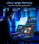 Naclud 17.3" Win 11 Laptop, Core i3, SSD Upgradable