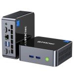 GMKtec Mini PC Intel i5-12450H(Turbo 4.4 GHz) 32GB DDR4 1TB M.2 NVMe SSD Mini Computers, USB 3.2, Type-C/WiFi 6, BT5.2, RJ45 2.5G/ 4K Triple Display Desktop PC