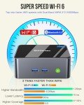 GMKtec Mini PC Intel i5-12450H(Turbo 4.4 GHz) 32GB DDR4 1TB M.2 NVMe SSD Mini Computers, USB 3.2, Type-C/WiFi 6, BT5.2, RJ45 2.5G/ 4K Triple Display Desktop PC
