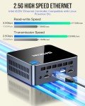 GMKtec Mini PC Intel i5-12450H(Turbo 4.4 GHz) 32GB DDR4 1TB M.2 NVMe SSD Mini Computers, USB 3.2, Type-C/WiFi 6, BT5.2, RJ45 2.5G/ 4K Triple Display Desktop PC