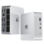 Beelink SER8 Mini PC, AMD Ryzen7 8745HS up to 4.9GHz(8C/16T),Mini Computer 32GB DDR5 RAM/1TB PCIe4.0 SSD/AMD Radeon 780M 12core 2600MHz Support 4K Triple Display/WiFi 6/BT5.2/2.5G LAN/HDMI+DP/USB4