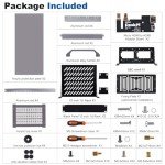 GeeekPi 8U Server Cabinet, 10 inch Server Rack for Network, Servers, Audio, and Video Equipment, DeskPi RackMate T1 Rackmount