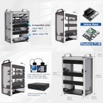 GeeekPi 8U Server Cabinet, 10 inch Server Rack for Network, Servers, Audio, and Video Equipment, DeskPi RackMate T1 Rackmount